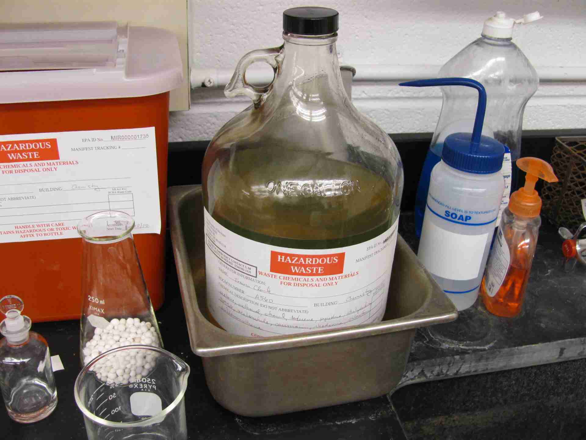 Hazardrous waste bottle