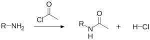 acetilazione di ammine