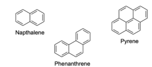 naftalene, fenantrene, pirene