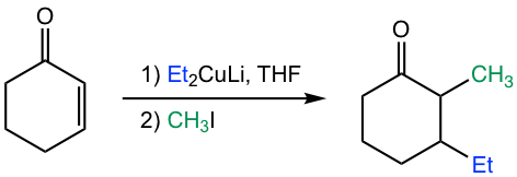 reazione con organocuprati reazione con organocuprati