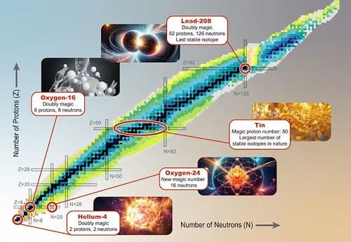 stabilità degli isotopi e numeri magici nucleari