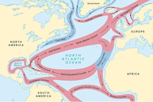 corrente del Golfo e clima europeo